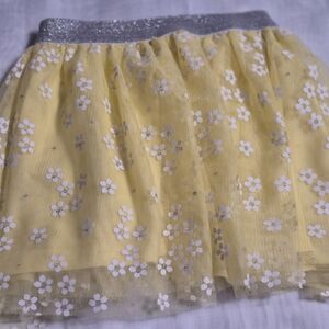 Peppa Pig Yellow Skirt with Silver Floral Design